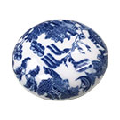 Blue Willow Paperweight, 2-3/8D