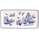 Blue Willow Porcelain Sandwich Tray – Traditional English Pattern