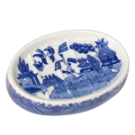 Blue Willow Porcelain Soap Dish - 6