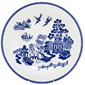 Blue Willow Bone China Tea Plates - Set of 4