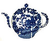 Blue Willow Tea Tidy, 4.5