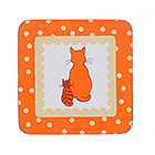 Cats in Waiting Coasters, Set of 4