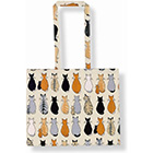 Cats in Waiting Shoulder PVC Bag, 12x 14.5