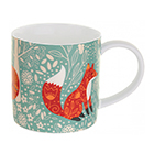 Foraging Fox - Straight Sided China Mug