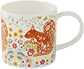 Woodland Squirrel Straight Sided China Mug