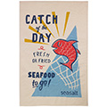 Cotton Tea Towel - Catch of the Day