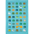 Cotton Tea Towel - Elephant Herd