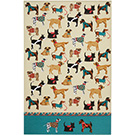 Cotton Tea Towel Hound Dog