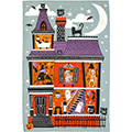 Cotton Tea Towel - Spooky House