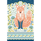 Cotton Tea Towel Woodland Fox