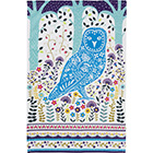 Cotton Tea Towel Woodland Owl