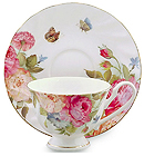 Sandras Rose Cup and Saucer Set