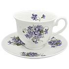 Wild Violet Cup and Saucer Set
