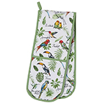 Tropical Birds Double-Sided Oven Glove