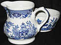 Churchill Blue Willow Ware, Cream & Sugar Set