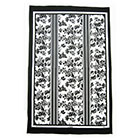 Oxford Floral Black/White, Tea Towel