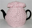 Knitted Tea Cozy, Pastel Pink, Large 6-8 Cup