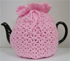 Knitted Tea Cozy, Pink, Large 6-8 Cup