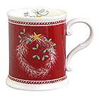 Holiday Wreath Tankard Mug