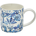 India Blue Straight Sided China Mug