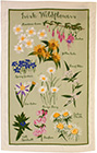 Irish Wildflowers Cotton Tea Towel