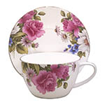 Grace's Rose Jumbo Breakfast Cup & Saucer Set