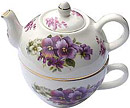 Pansy Tea-for-One Set