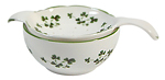 Lane End Tea Strainer and Bowl, Shamrock