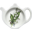 Bone China Tea Bag Tidy – Lily of the Valley Design