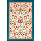 Linen Tea Towel Bountiful Floral