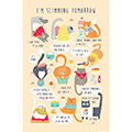 Linen Tea Towel - I'm Slimming Tomorrow