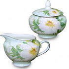 Magnolia Sugar and Creamer Set