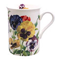 Pansy Fine Bone China Mug – 10 oz