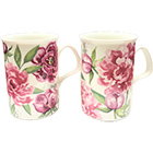 Peony Mug, Set of 2