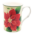 Poinsettia Larger Can Mug