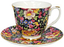 Summer Meadow Chintz - Bone China Tea Cup and and Saucer