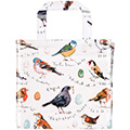 PVC Small Gusset Tote Bag - Birdsong
