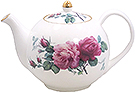 English Rose Fine Bone China Teapot - 2 Cup