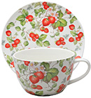 Strawberry & Vine Large Cup and Saucer Set