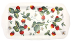 Alpine Strawberry Fine Bone China Sandwich Tray