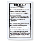 The Rules - Linen Tea Towel