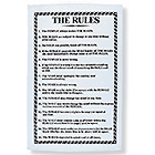 The Rules - Cotton Tea Towel