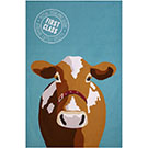 Cotton Tea Towel - Wiscombe Buttercup The Cow
