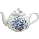 Adderley Forget-Me-Not Fine Bone China Teapot – 44 oz (6-Cup)