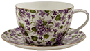 Violet Breakfast Jumbo Cup & Saucer