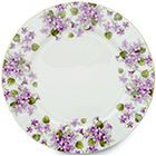 Violet Dessert Plates, Set of Four, 7.5