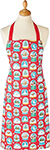 Holiday Snow Globes Cotton Apron